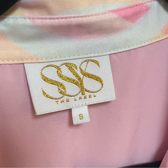 SSYS The Elise Collared Sleeveless Dress in Pastel Swirl size Small - Picture 6 of 9